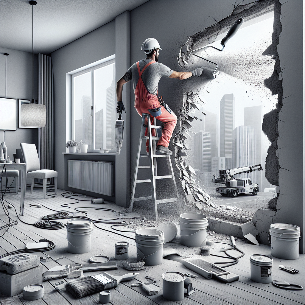 Oprava sádrokartonu a přemalování